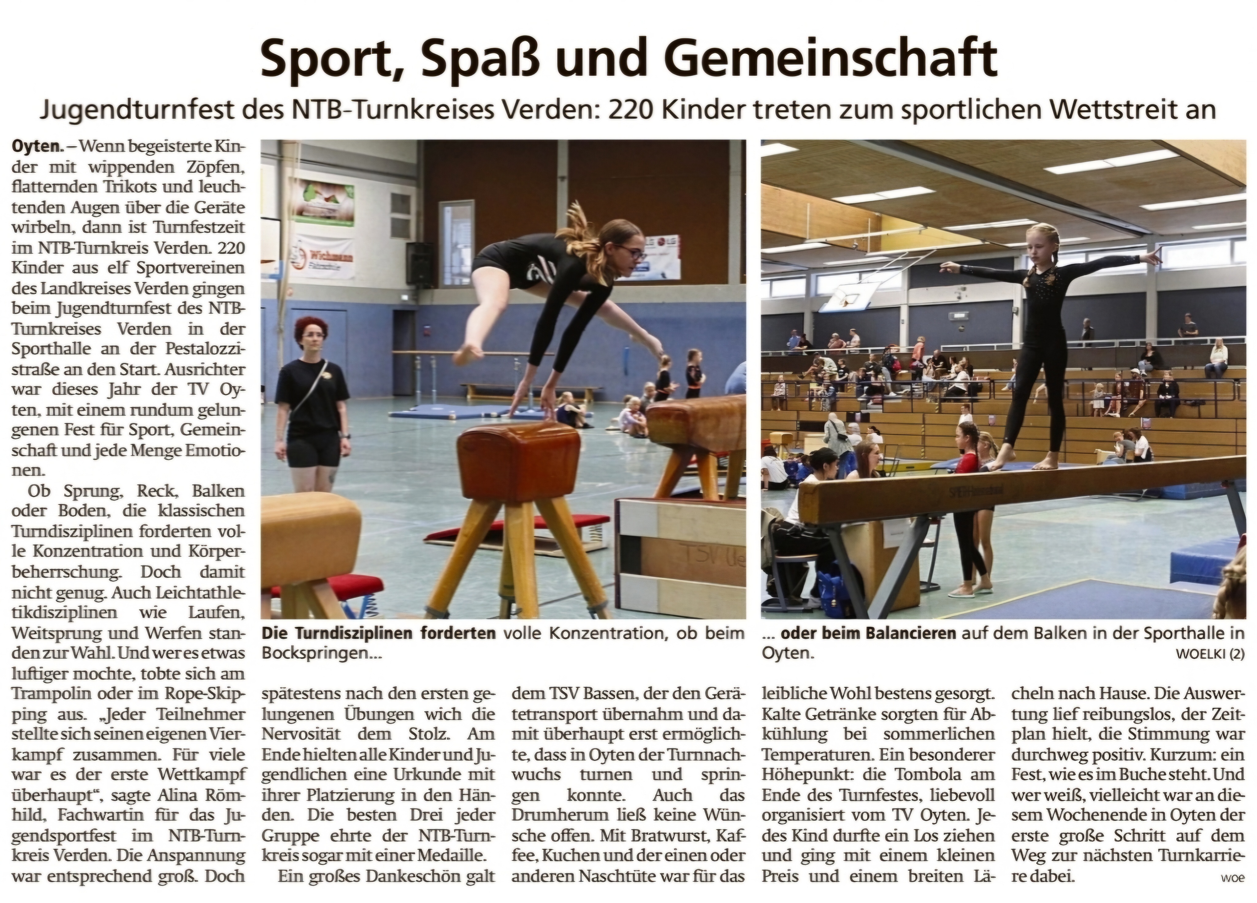 Zeitungsartikel SJTF 2025