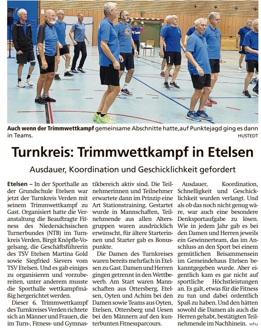 Zeitungsartikel Trimmen 2025