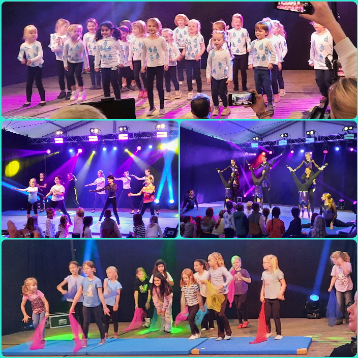 Hier sehen wir die 4 Kinder und Jugend Gruppen mit ihren Darbietungen. 